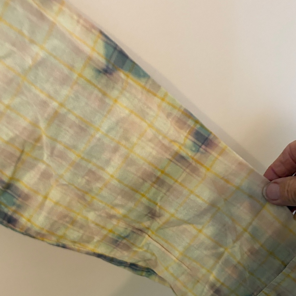 Blue Velvet Pastel Plaid Fabric - Picture 5 of 6